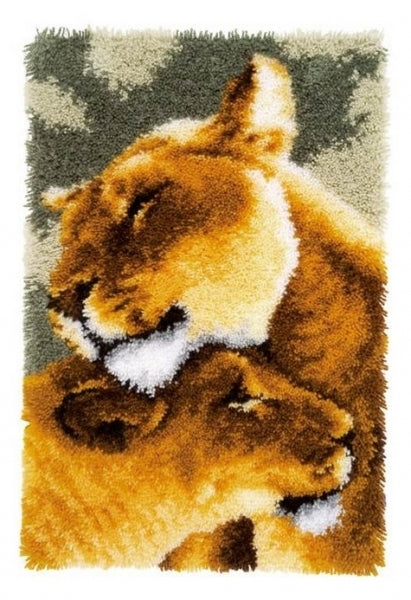 Vervaco Latch Hook Rug Kit Lion Friendship PN-0150913