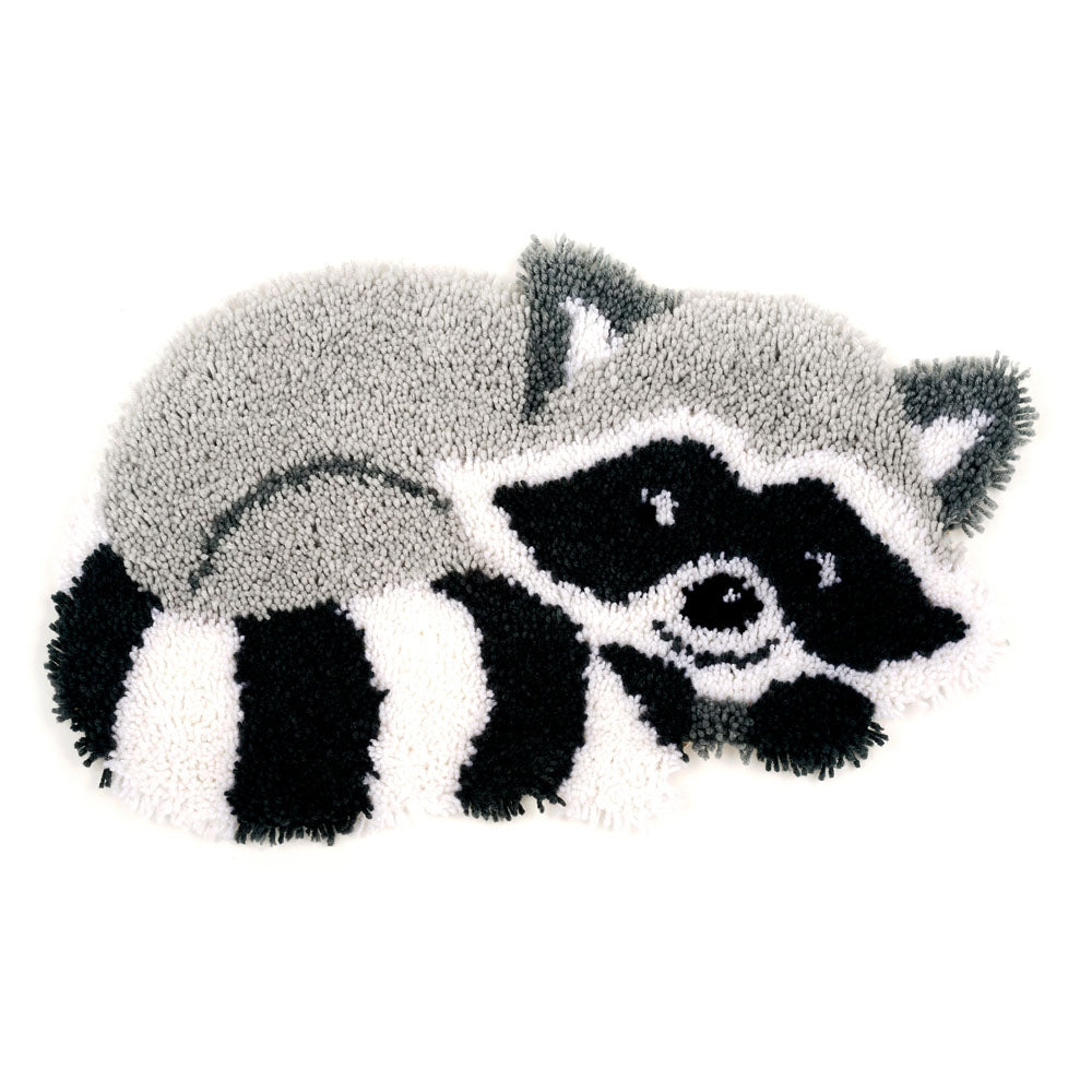 Vervaco Latch Hook Kit: Shaped Rug: Raccoon PN-0156421