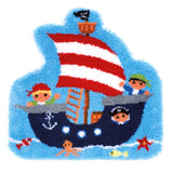 Vervaco Latch Hook Kit: Shaped Rug: Pirate Ship PN-0157787