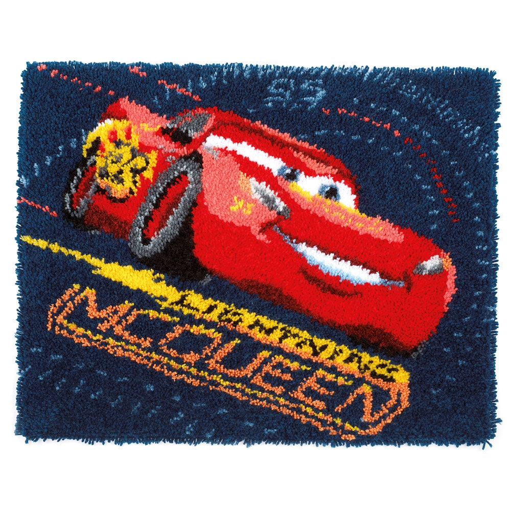 Vervaco Latch Hook Rug Kit - Disney: Cars: Screeching Tires PN-0167517