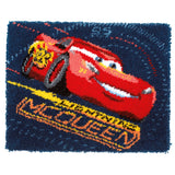 Vervaco Latch Hook Rug Kit - Disney: Cars: Screeching Tires PN-0167517