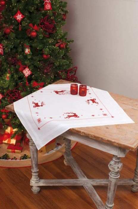 Vervaco Embroidery Tablecloth Kit - Reindeer PN-0013212
