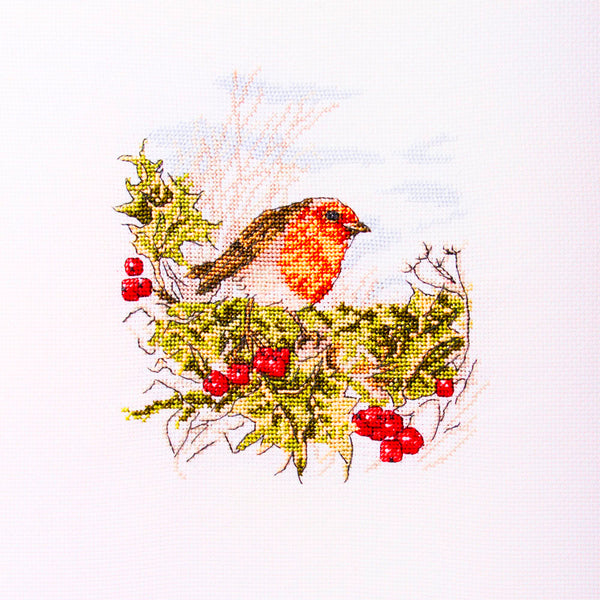 Elizabeth Davies Counted Cross Stitch Kit - Mr Robin