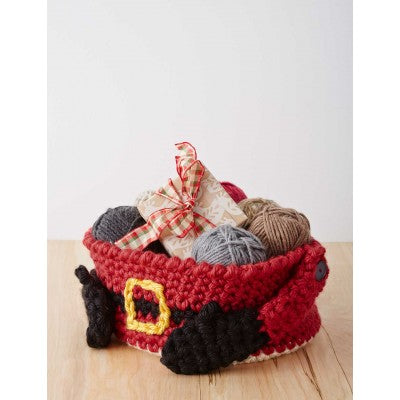 CROCHET PATTERN - Mega Bulky - Santa's Gift Basket Crochet Pattern
