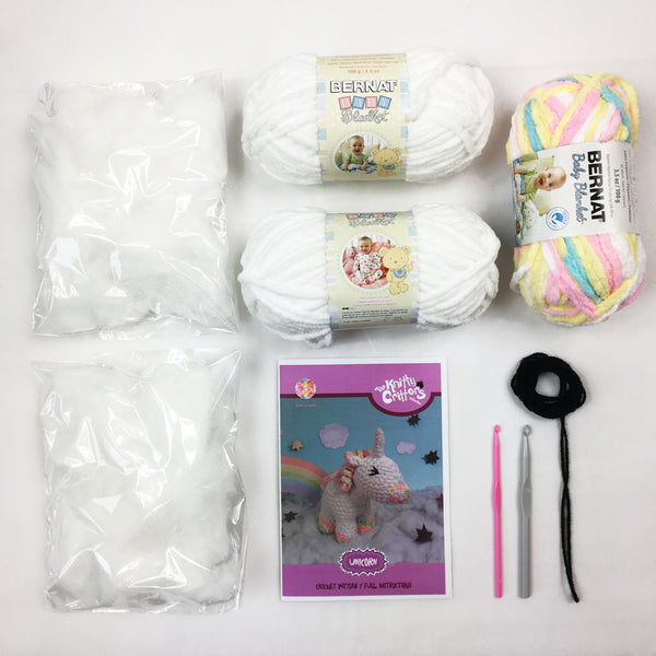 Knitty Critters - Unicorn Crochet Kit - Sophia