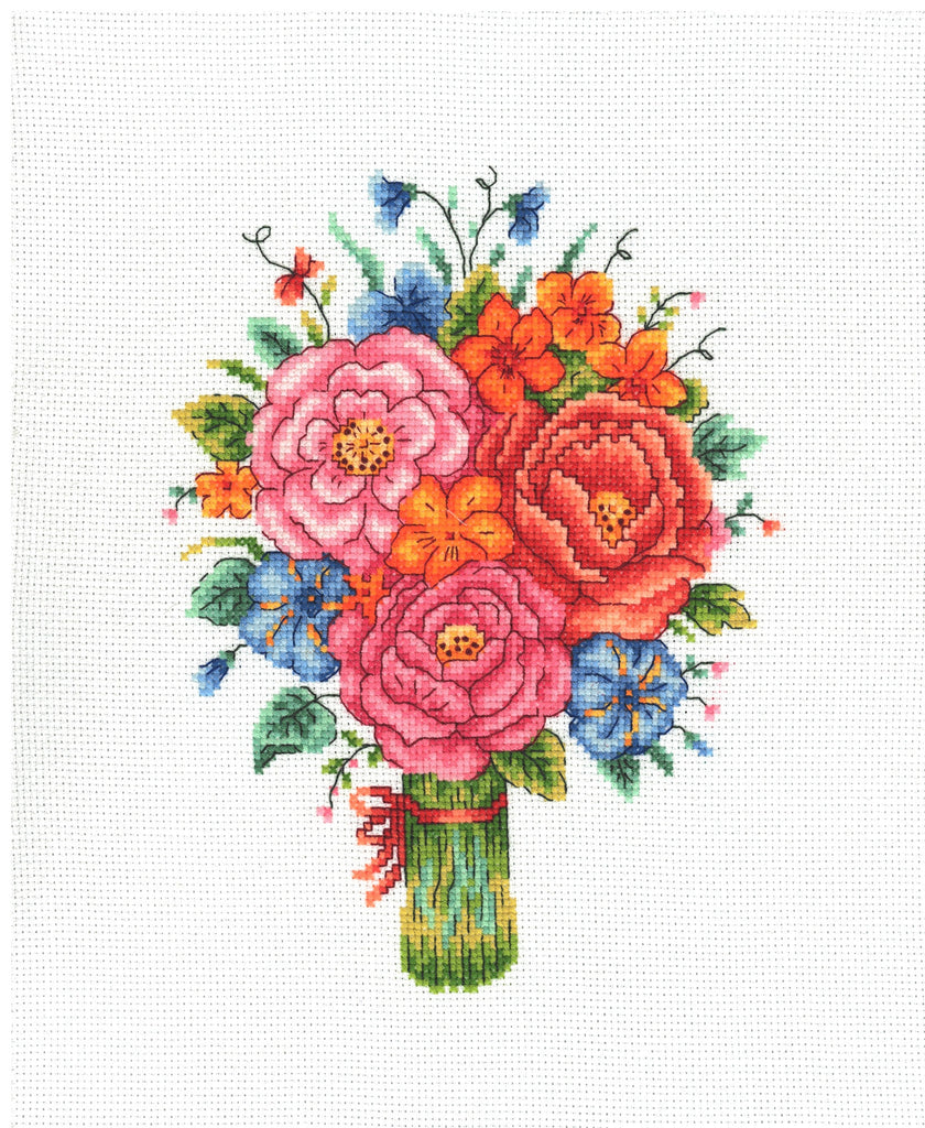 My Cross Stitch - Contemporary Floral - Counted Cross Stitch Kit - Summer Bouquet