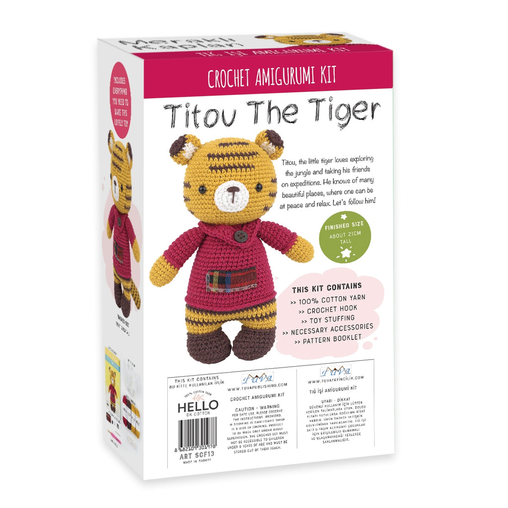 Sweet Crochet Friends Amigurumi Crochet Kit - Titou The Tiger