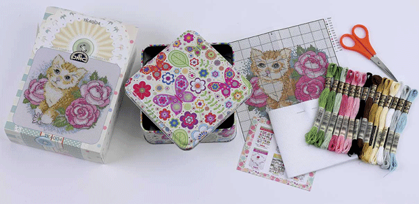 Tuva Cross Stitch TIn Kit - TK4001