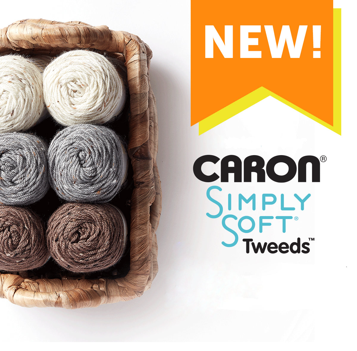 Caron Simply Soft Aran Yarn 141g - Tweeds