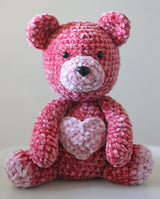 CROCHET KIT - Bernat Velvet Valentine Crochet Bear