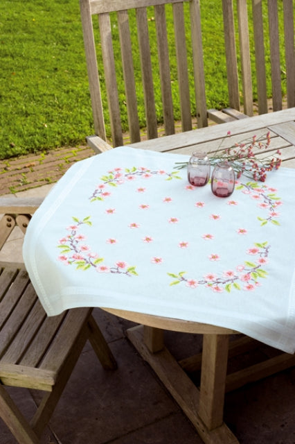 Vervaco Embroidery Tablecloth Kit - Apple Blossom PN-0143927