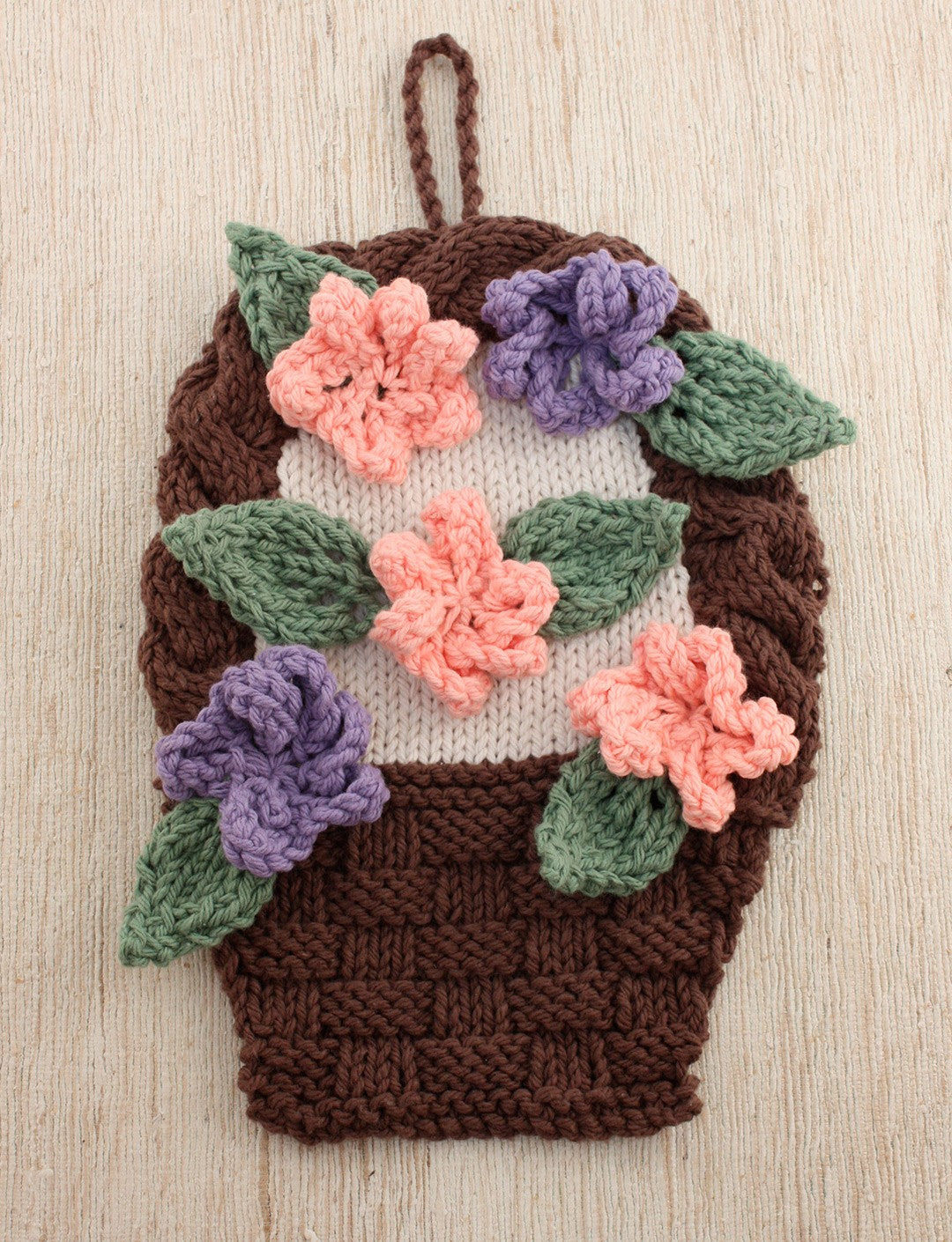 Lily Sugar 'N Cream - Flower Basket Dishcloth (Digital Download)