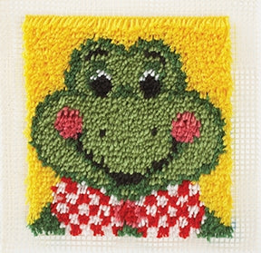 Wonderart Froggy Latch Hook Rug Kit 12" x 12"
