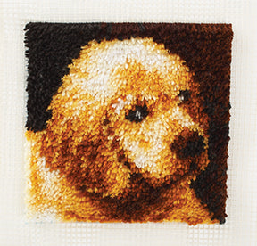 Wonderart Latch Hook Kit - Puppy Love 12" x 12"