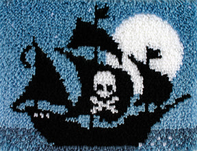 Wonderart Latch Hook Kit - Pirate Ship 15" x 20"