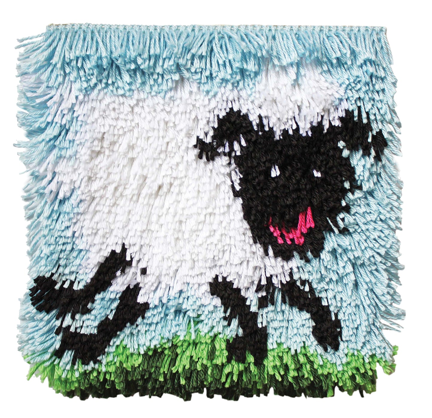 WonderArt Shaggy Sheep Latch Hook Rug Kit 12" x 12"