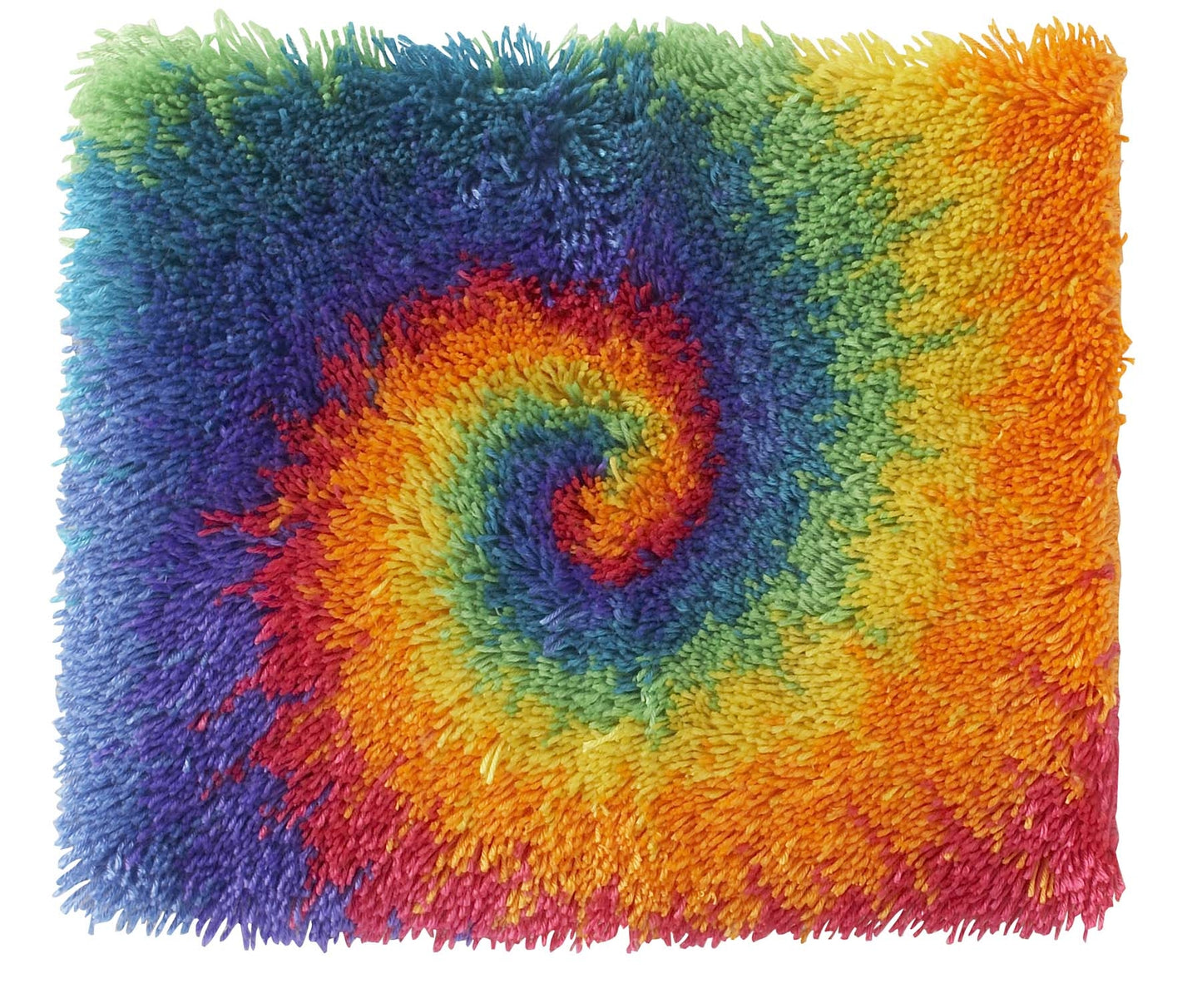 Wonderart Small Tie Die Latch Hook Rug Kit 12" x 12"