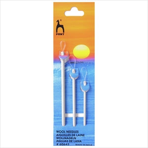 Set of 3 Aluminium Wool Needles - P60643