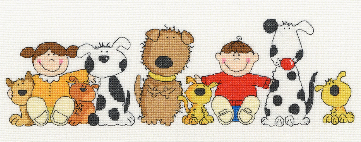 Bothy Threads - I Love My Dog Cross Stitch Kit XSW1